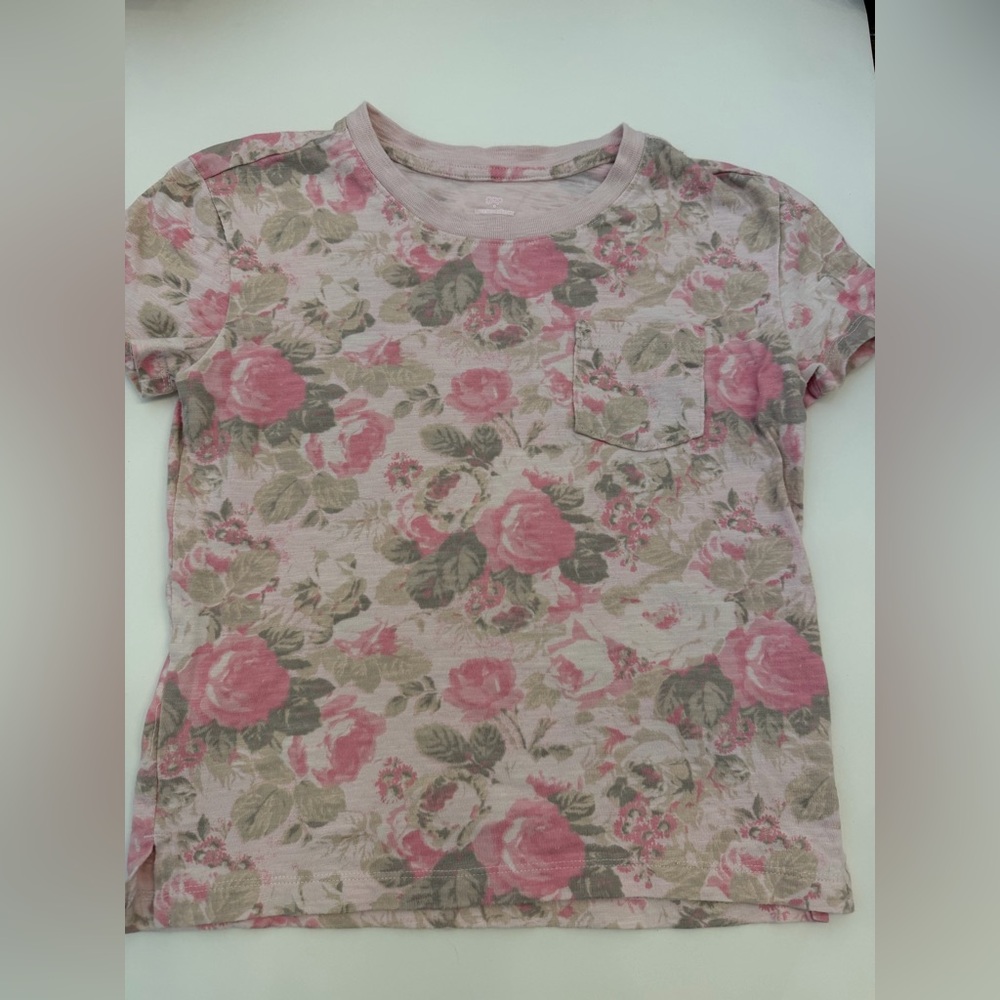 GAP x love shack fancy  Pink Floral Kids Tee size large